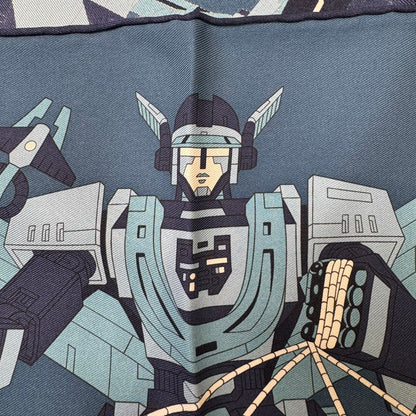 エルメス カレ45 シルクスカーフ【中古】 