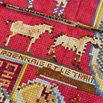 エルメス カレ90 「Les Chevaux de France」 シルクスカーフ【中古】 