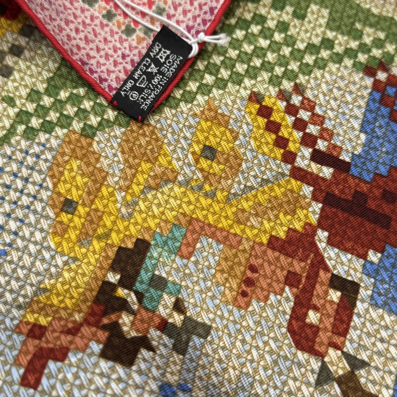 エルメス カレ90 「Les Chevaux de France」 シルクスカーフ【中古】 
