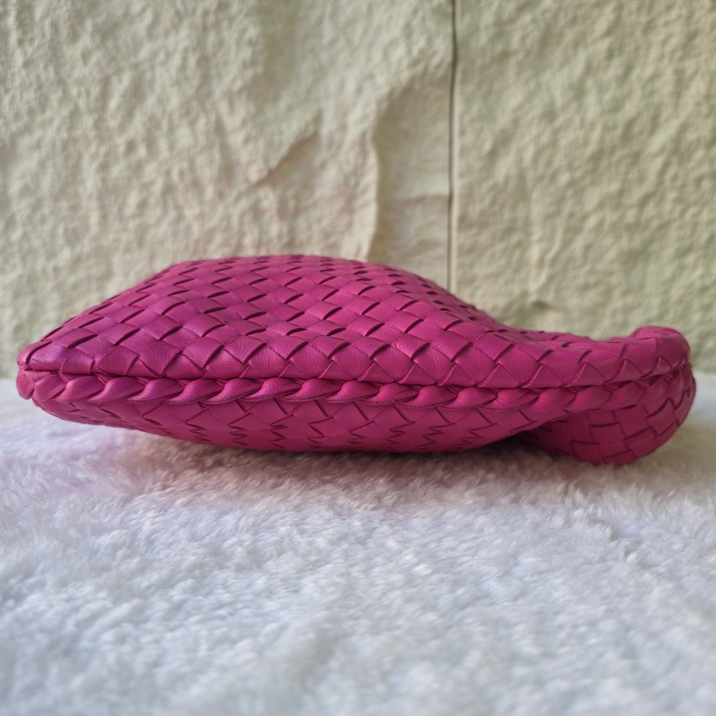 BOTTEGA VENETA Intrecciato Hobo Bag Leather Pink [Pre-Owned]