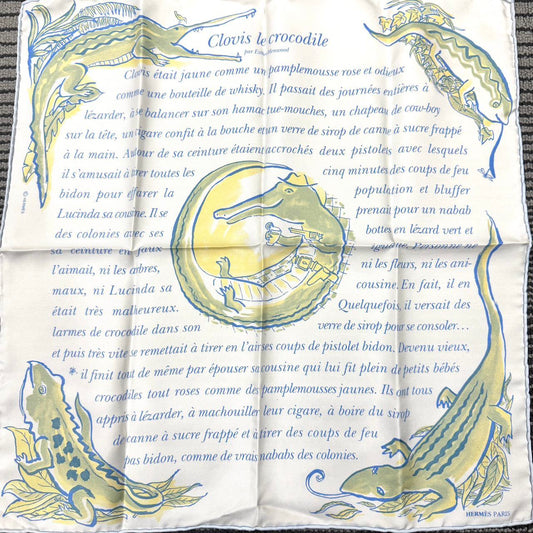 Hermès Carré 45 “Clovis” Silk Scarf [Pre-Owned]