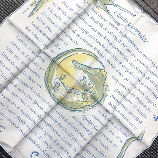 Hermès Carré 45 “Clovis” Silk Scarf [Pre-Owned]