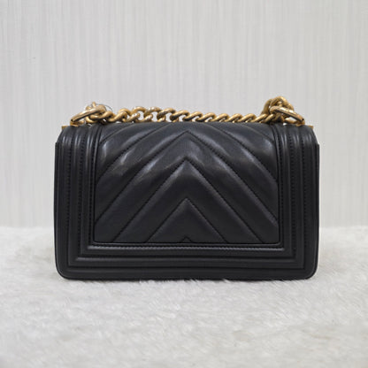 CHANEL V-Stitch Mini Boy Chanel Shoulder Bag [Pre-Owned]