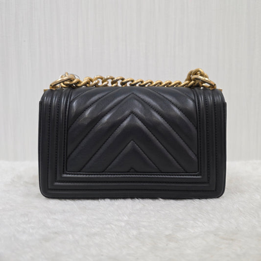 CHANEL V-Stitch Mini Boy Chanel Shoulder Bag [Pre-Owned]