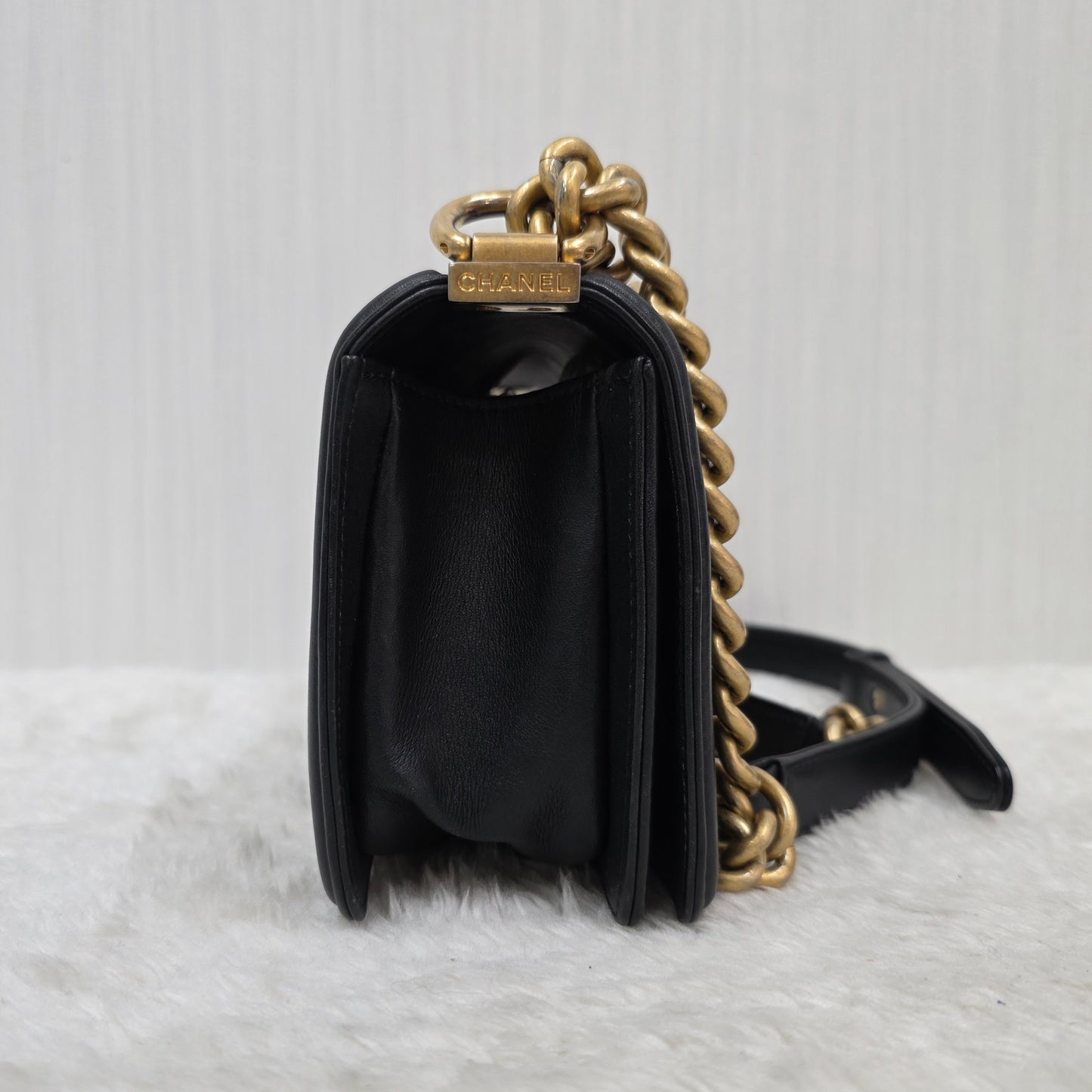 CHANEL V-Stitch Mini Boy Chanel Shoulder Bag [Pre-Owned]