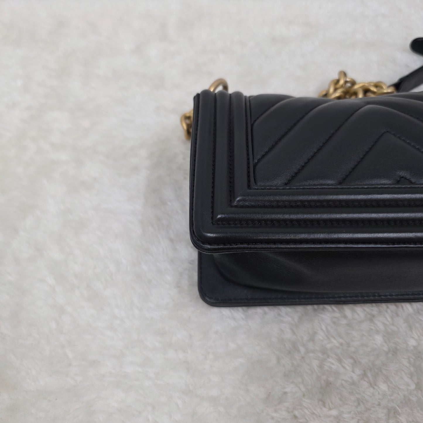 CHANEL V-Stitch Mini Boy Chanel Shoulder Bag [Pre-Owned]