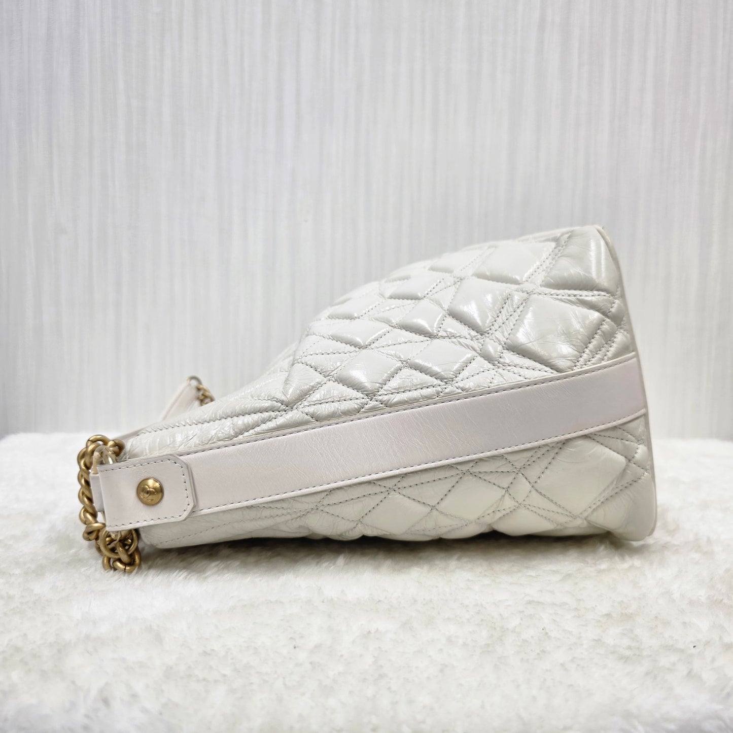 CHANEL Handbag Quilted 2-Way White [Pre-Owned]