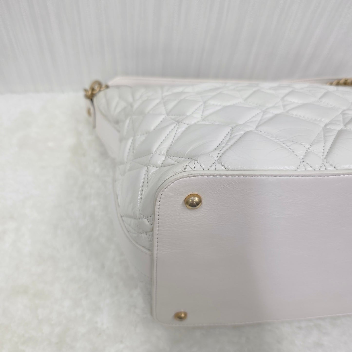 CHANEL Handbag Quilted 2-Way White [Pre-Owned]