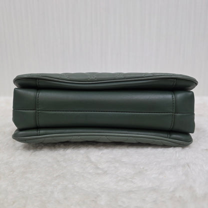 Chanel Green Lambskin Daily Companion Coco Vintage Flap Bag
