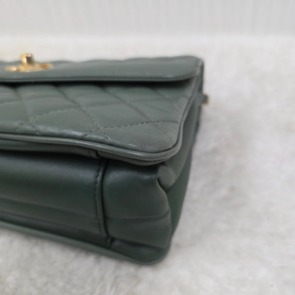 Chanel Green Lambskin Daily Companion Coco Vintage Flap Bag