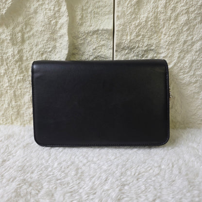 CHANEL Coco Mark Lambskin Chain Wallet Multicolor Silver Hardware [Pre-Owned]