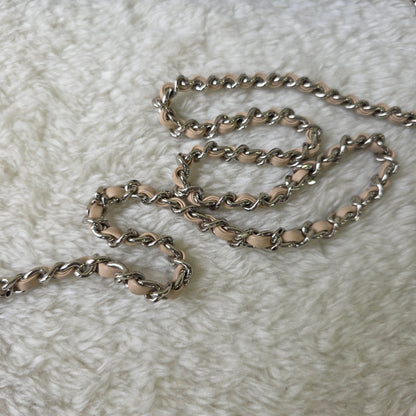 CHANEL Coco Mark Lambskin Chain Wallet Multicolor Silver Hardware [Pre-Owned]