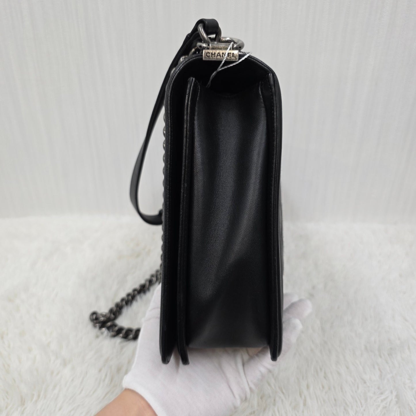 CHANEL Boy Chanel Chain Shoulder Bag [Pre-Owned]