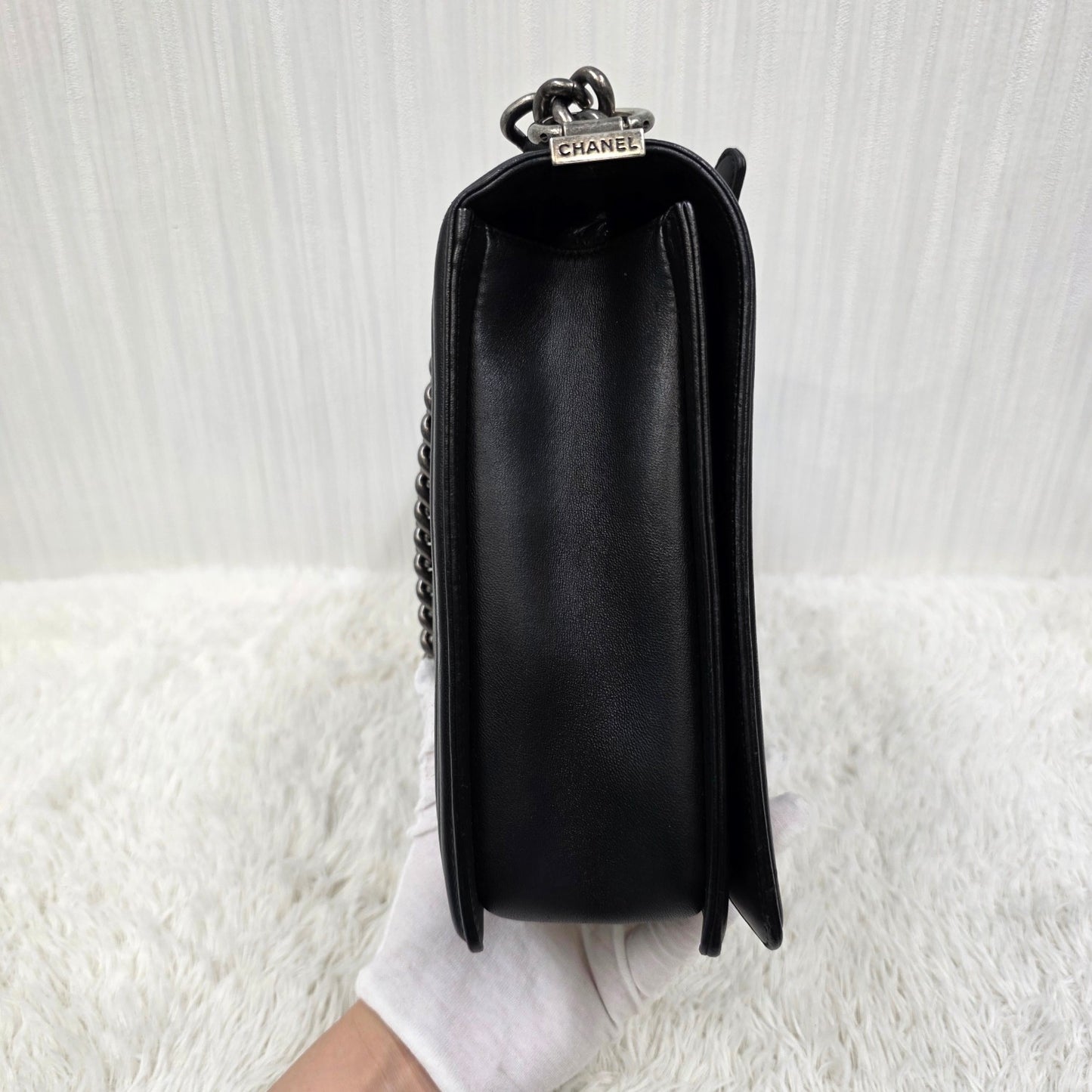 CHANEL Boy Chanel Chain Shoulder Bag [Pre-Owned]