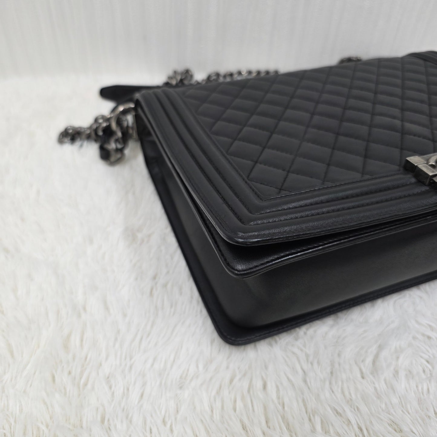 CHANEL Boy Chanel Chain Shoulder Bag [Pre-Owned]