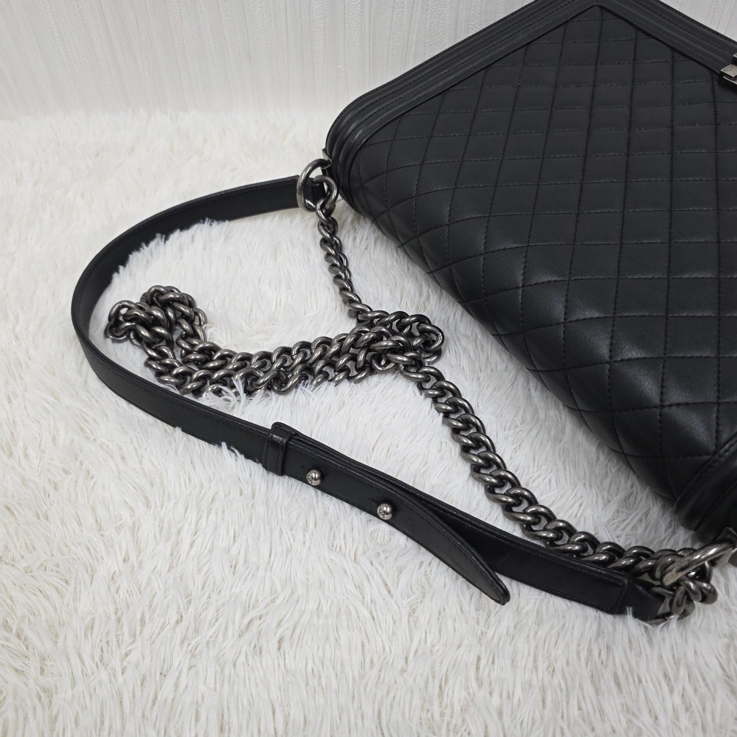 CHANEL Boy Chanel Chain Shoulder Bag [Pre-Owned]