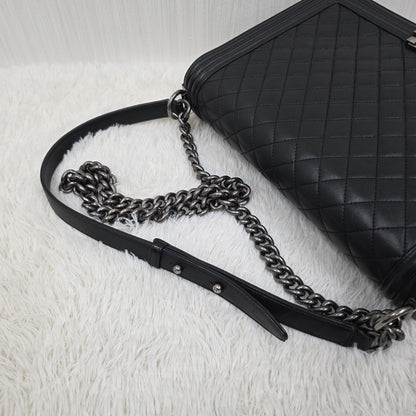 CHANEL Boy Chanel Chain Shoulder Bag [Pre-Owned]