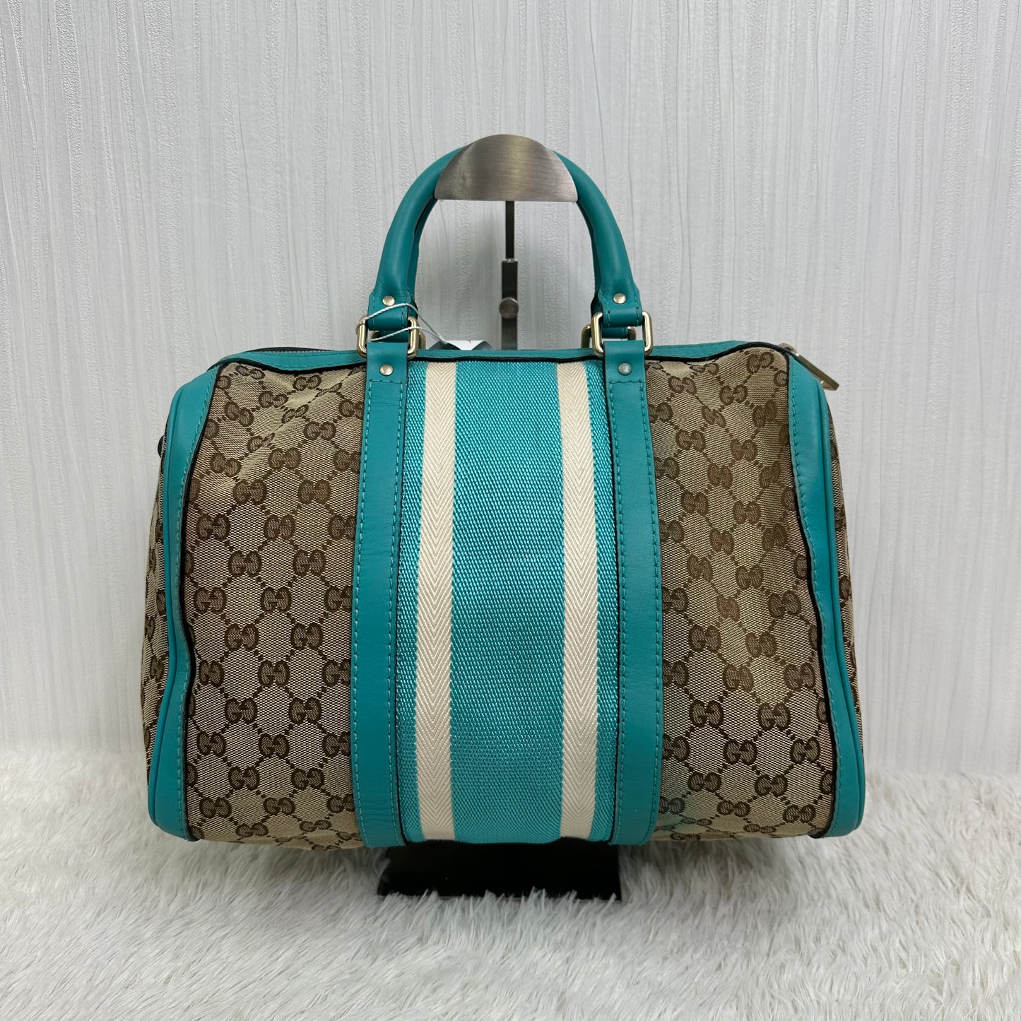 GUCCI GG Canvas Mini Boston 2-Way Handbag [Pre-Owned]