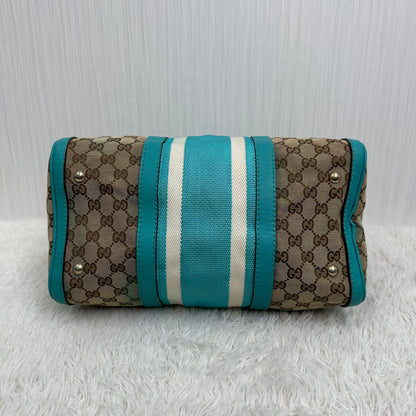 GUCCI GG Canvas Mini Boston 2-Way Handbag [Pre-Owned]