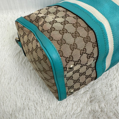 GUCCI GG Canvas Mini Boston 2-Way Handbag [Pre-Owned]