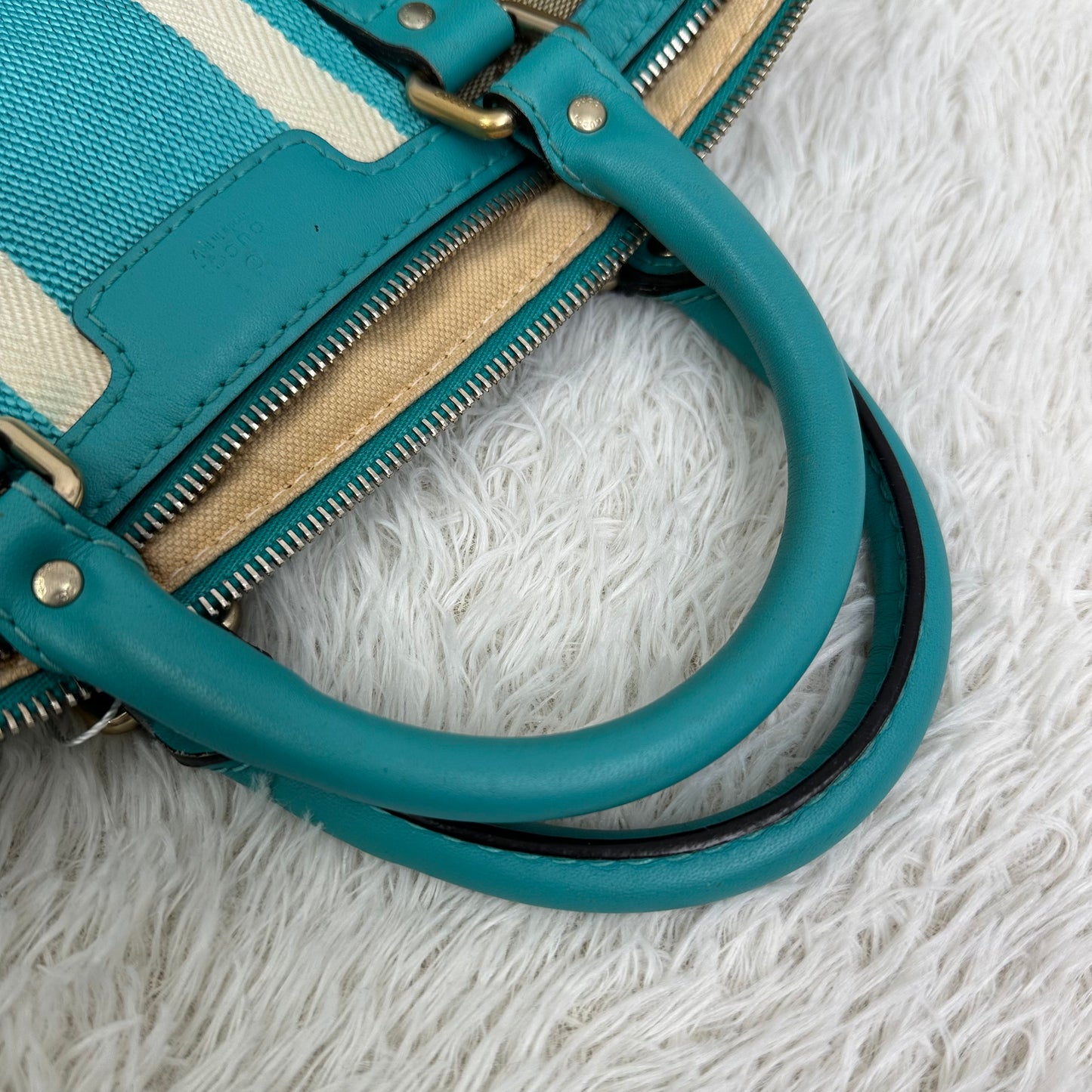 GUCCI GG Canvas Mini Boston 2-Way Handbag [Pre-Owned]
