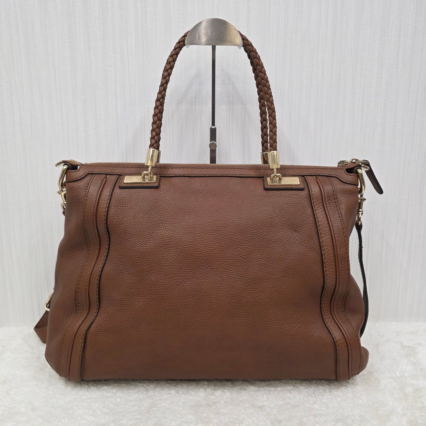 GUCCI Leather Tote Bag [Pre-Owned]