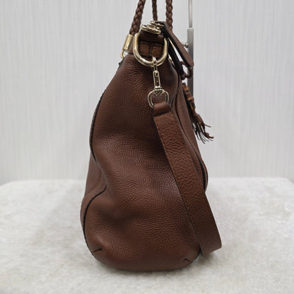 GUCCI Leather Tote Bag [Pre-Owned]
