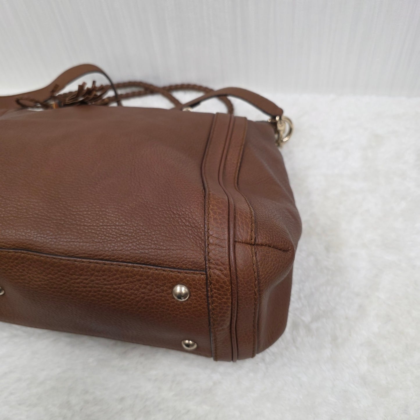 GUCCI Leather Tote Bag [Pre-Owned]
