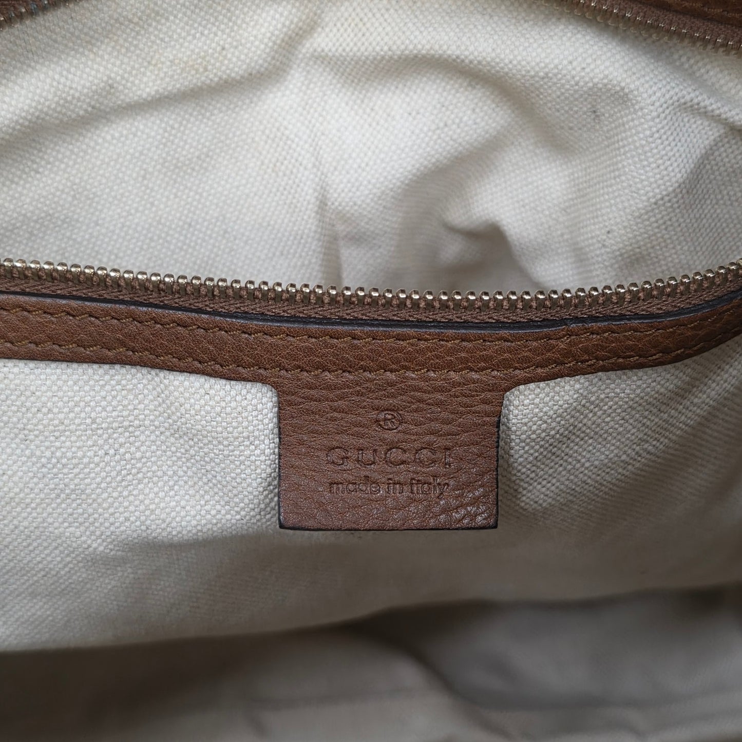 GUCCI Leather Tote Bag [Pre-Owned]