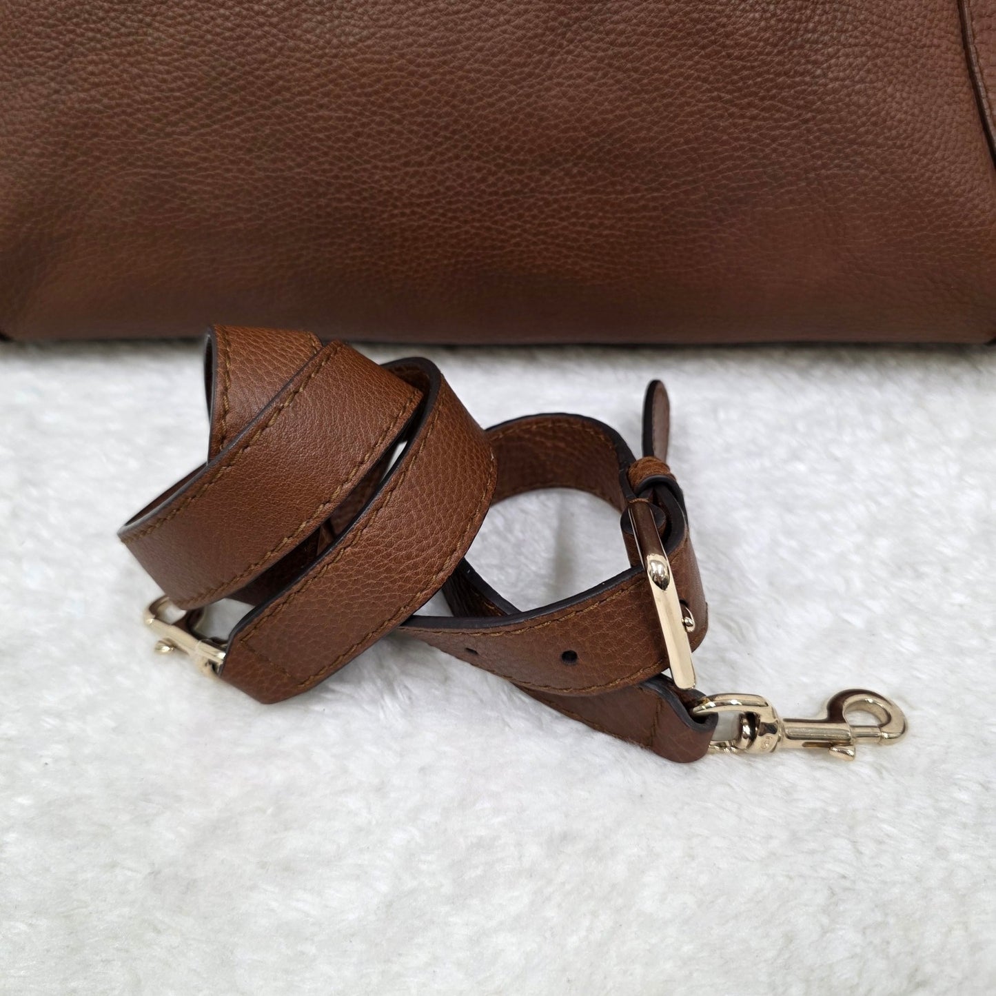 GUCCI Leather Tote Bag [Pre-Owned]