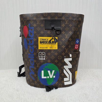 LOUIS VUITTON Monogram Chalk Backpack [Pre-Owned]