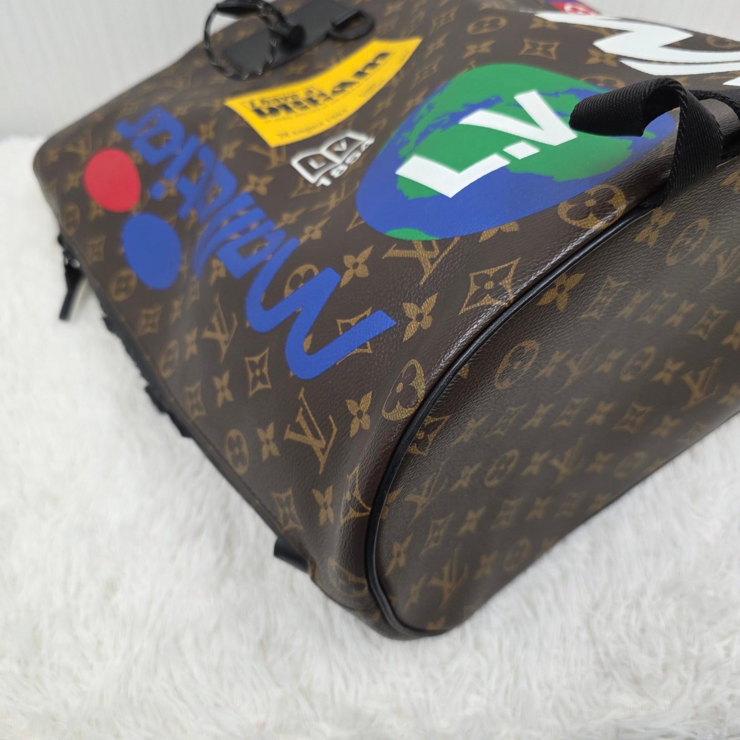LOUIS VUITTON Monogram Chalk Backpack [Pre-Owned]
