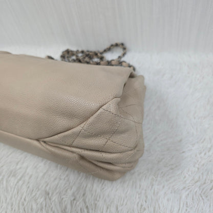 CHANEL Chain Shoulder Handbag in Silver Tone [Pre-Owned]