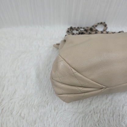 CHANEL Chain Shoulder Handbag in Silver Tone [Pre-Owned]