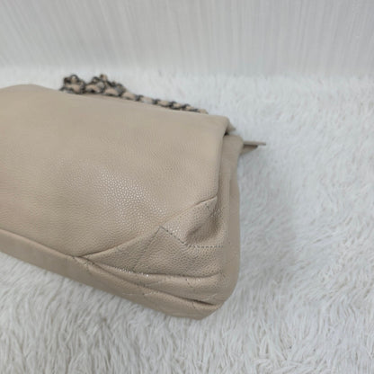 CHANEL Chain Shoulder Handbag in Silver Tone [Pre-Owned]
