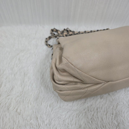 CHANEL Chain Shoulder Handbag in Silver Tone [Pre-Owned]