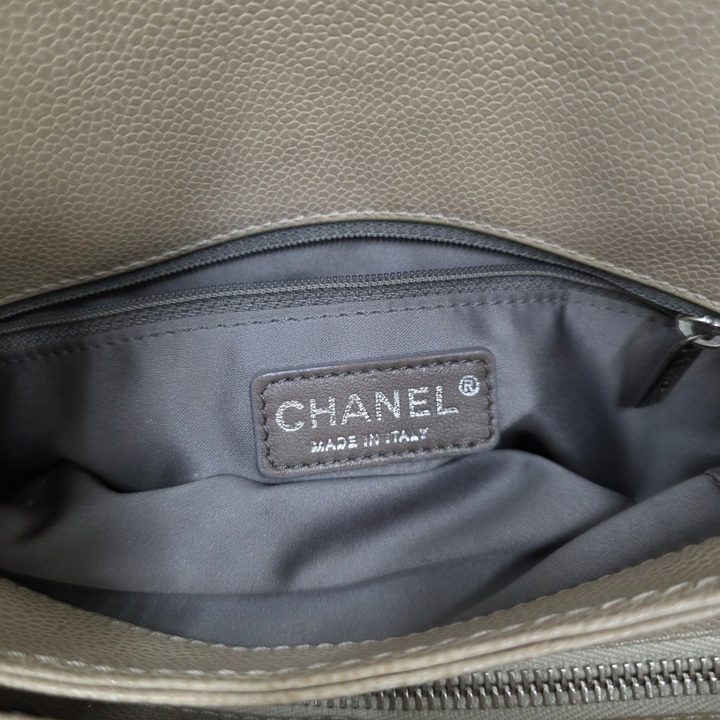 CHANEL Chain Shoulder Handbag in Silver Tone [Pre-Owned]