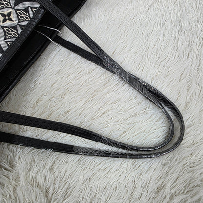 LOUIS VUITTON Neverfull MM Monogram Jacquard Tote Bag in Grey (M57230) [Pre-Owned]