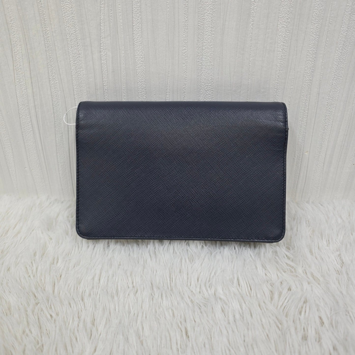 PRADA Chain Wallet Leather [Pre-Owned]