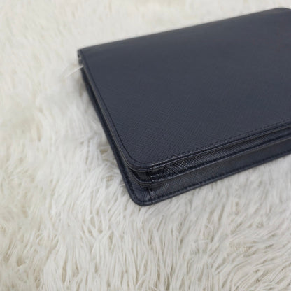 PRADA Chain Wallet Leather [Pre-Owned]