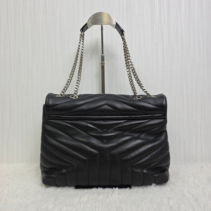SAINT LAURENT PARIS Loulou Medium Chain Shoulder Bag Leather [Pre-Owned]