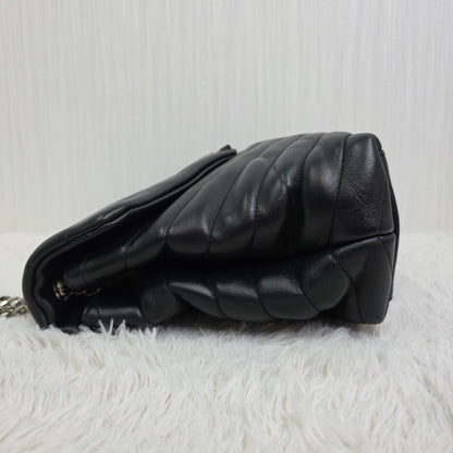 SAINT LAURENT PARIS Loulou Medium Chain Shoulder Bag Leather [Pre-Owned]