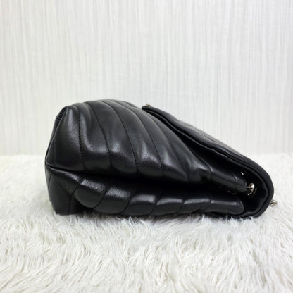 SAINT LAURENT PARIS Loulou Medium Chain Shoulder Bag Leather [Pre-Owned]