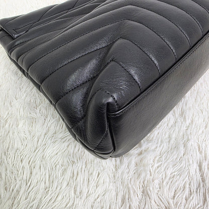 SAINT LAURENT PARIS Loulou Medium Chain Shoulder Bag Leather [Pre-Owned]