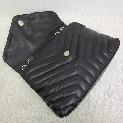 SAINT LAURENT PARIS Loulou Medium Chain Shoulder Bag Leather [Pre-Owned]