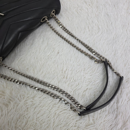 SAINT LAURENT PARIS Loulou Medium Chain Shoulder Bag Leather [Pre-Owned]