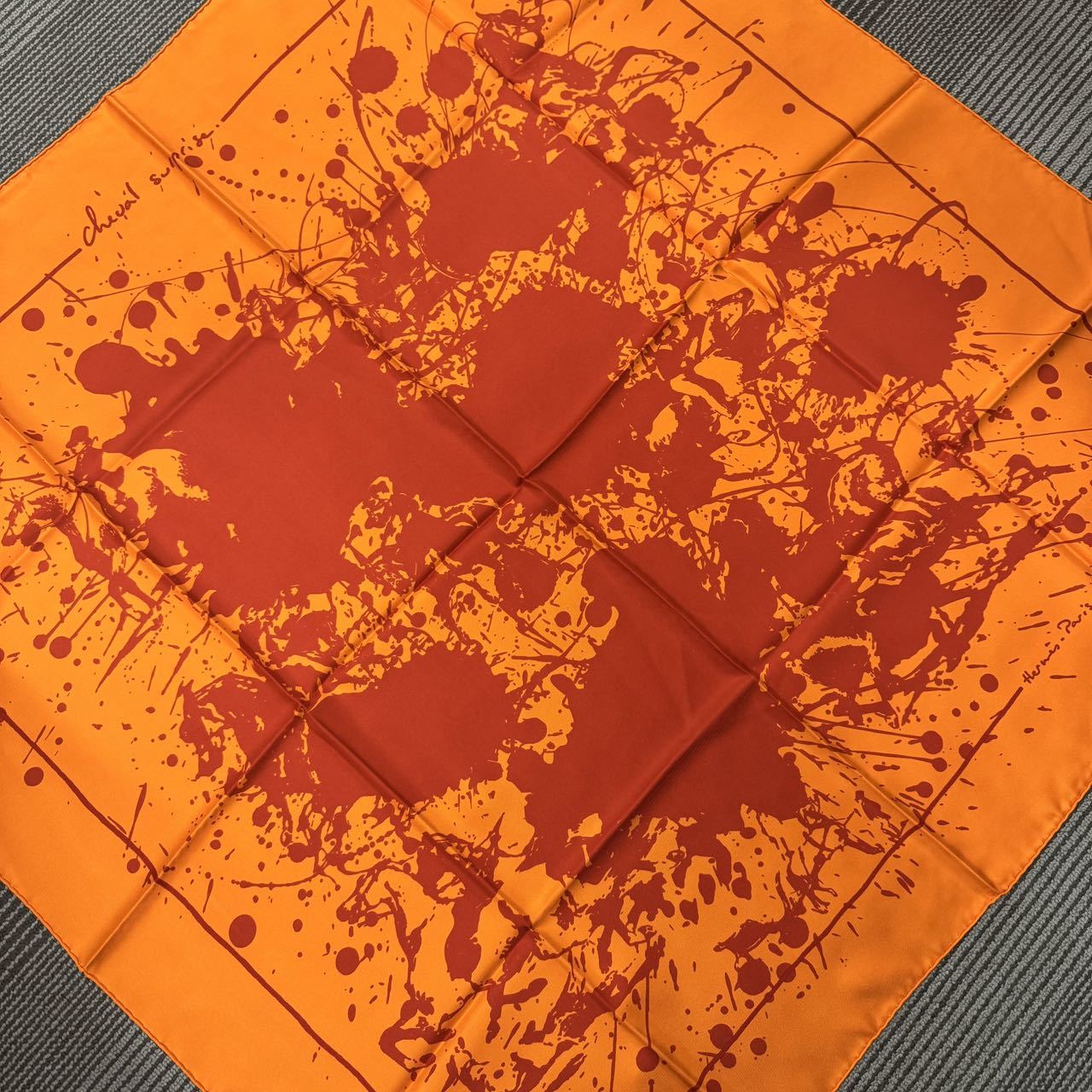 HERMÈS Carré 90 Silk Scarf “Cheval Surprise” Margiela Era [Pre-Owned]