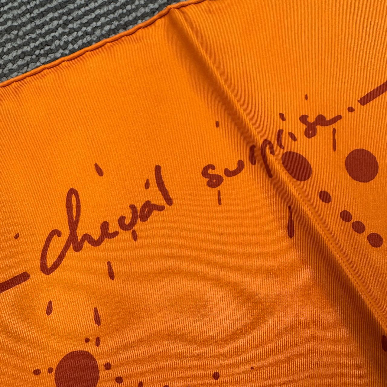 HERMÈS Carré 90 Silk Scarf “Cheval Surprise” Margiela Era [Pre-Owned]