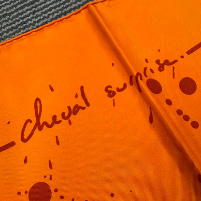 HERMÈS Carré 90 Silk Scarf “Cheval Surprise” Margiela Era [Pre-Owned]