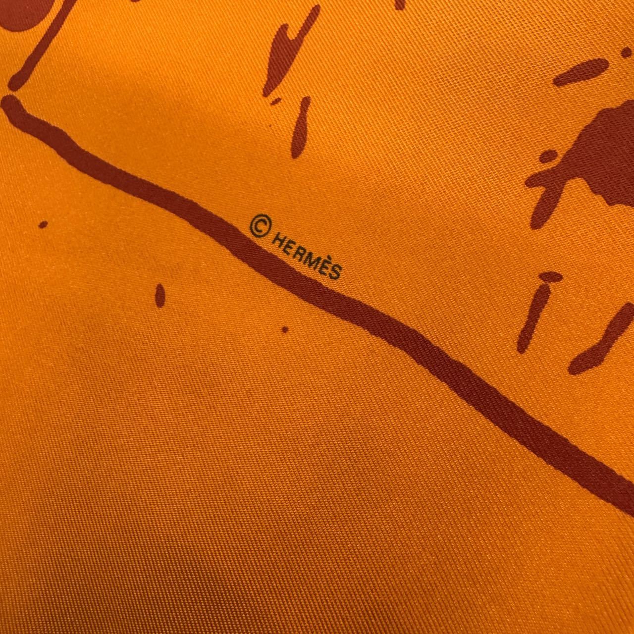 HERMÈS Carré 90 Silk Scarf “Cheval Surprise” Margiela Era [Pre-Owned]